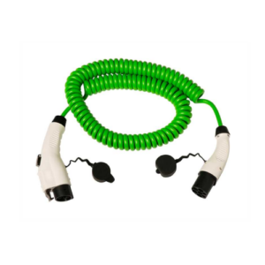 Kabel do stacji ładowania pojazdów elektrycznych, spiralny, 5m, 1 faza, 32A