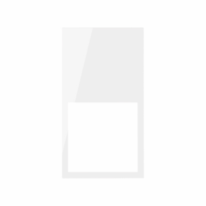 Ramka minimal pionowa 2-krotna, 2 moduły, biały