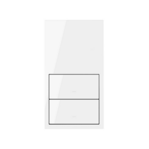 Wyłącznie w rozdetalowaniu, Zastąpiony przez: 10002620-130 + 2x 10000010-130, panel 2-krotny: 2 klawisze, Simon 100, IP20, biały