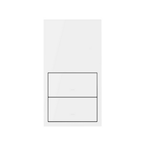 Wyłącznie w rozdetalowaniu, Zastąpiony przez: 10002620-230 + 2x 10000010-230, panel 2-krotny: 2 klawisze, Simon 100, IP20, biały mat