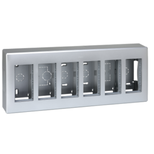 Obudowa natynkowa, SIMON 500, 6×S500, 12×K45, aluminium