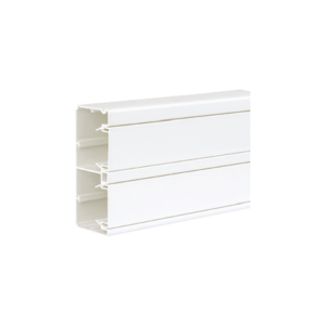 Kanał instalacyjny, CABLOPLUS, PVC, 130×55mm, IK07, Komory: 2, czysta biel