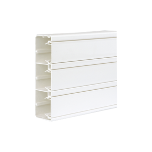 Kanał instalacyjny, CABLOPLUS, PVC, 185×55mm, IK07, Komory: 3, czysta biel