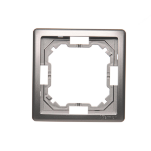 Ramka 1- krotna, inox, metalizowany